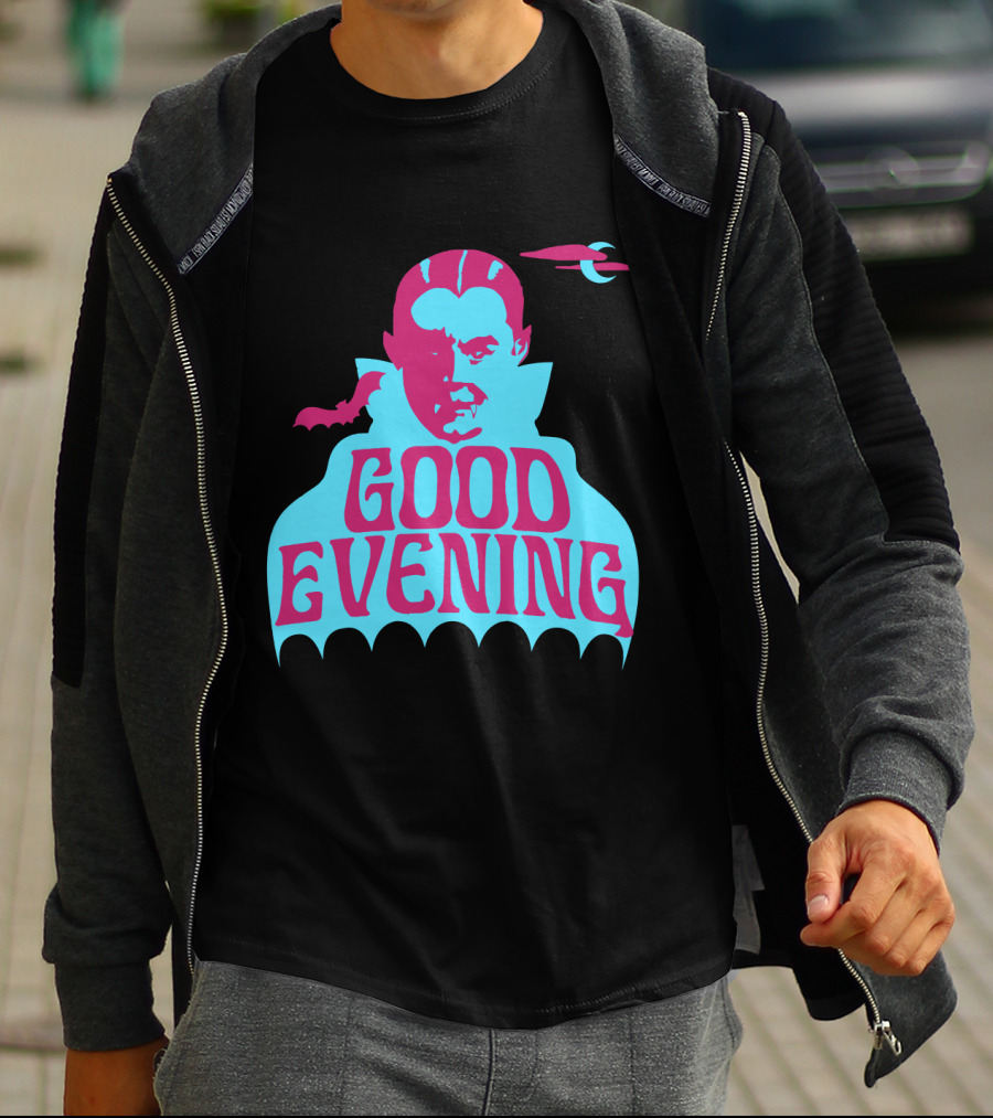 Good Evening Dracula Vampire MoonBat Iconic T-Shirt