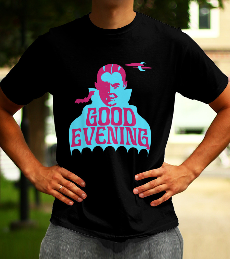 Good Evening Dracula Vampire MoonBat Iconic T-Shirt