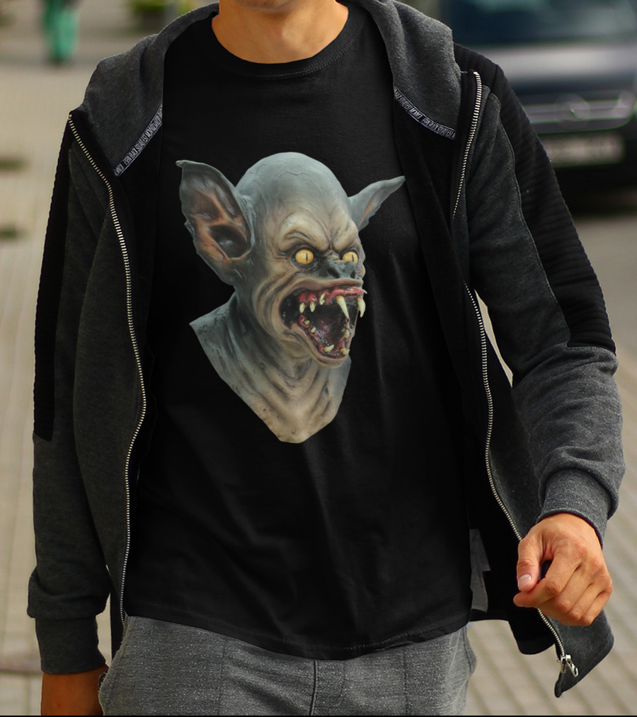 Mask Dracula Horror Bat Creature Monster T-Shirt