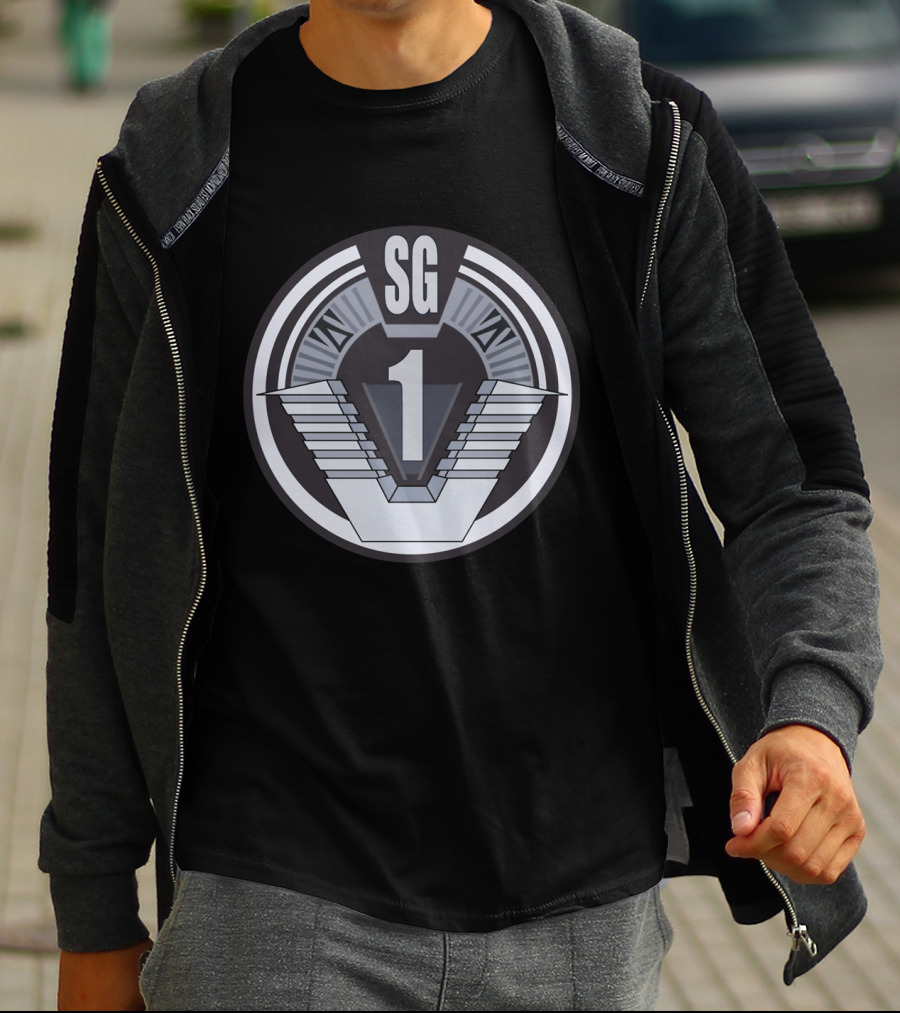 SG1 Roman Numerals Badge T-Shirt
