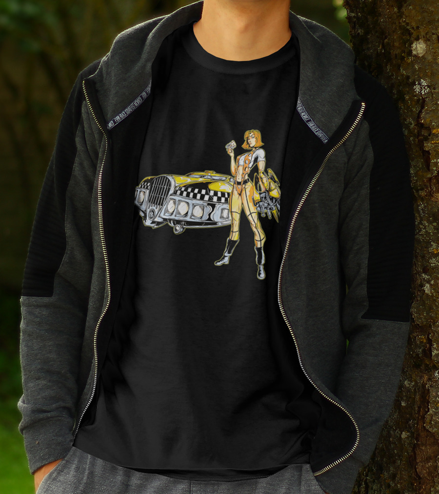 The Fifth Element Leeloo Dallas Vintage Taxi Cab T-Shirt