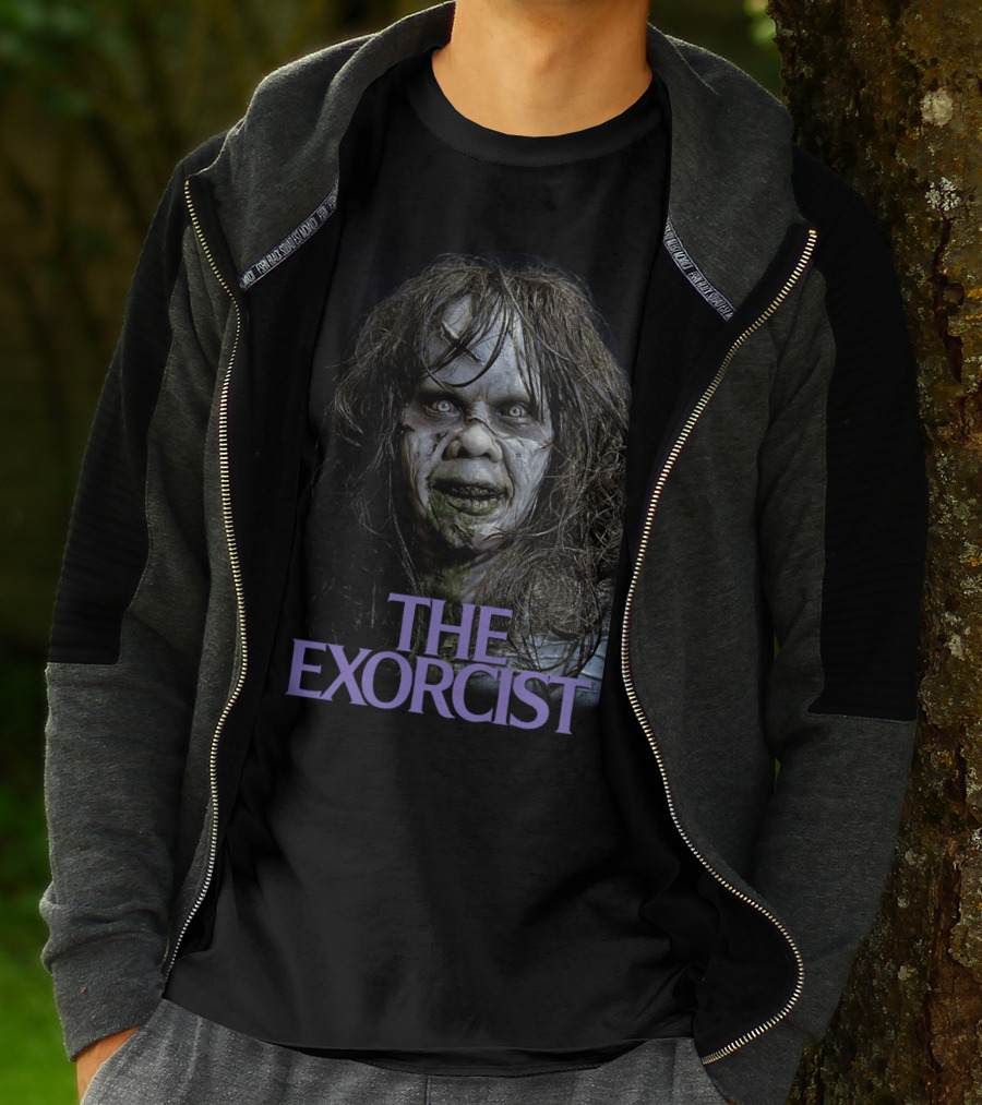 The Exorcist 1973 Iconic Horror Face T-Shirt