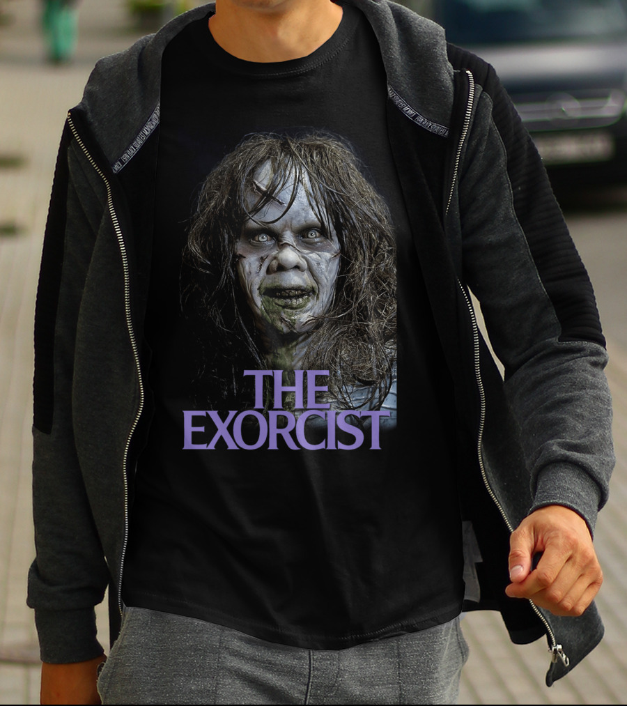 The Exorcist 1973 Iconic Horror Face T-Shirt