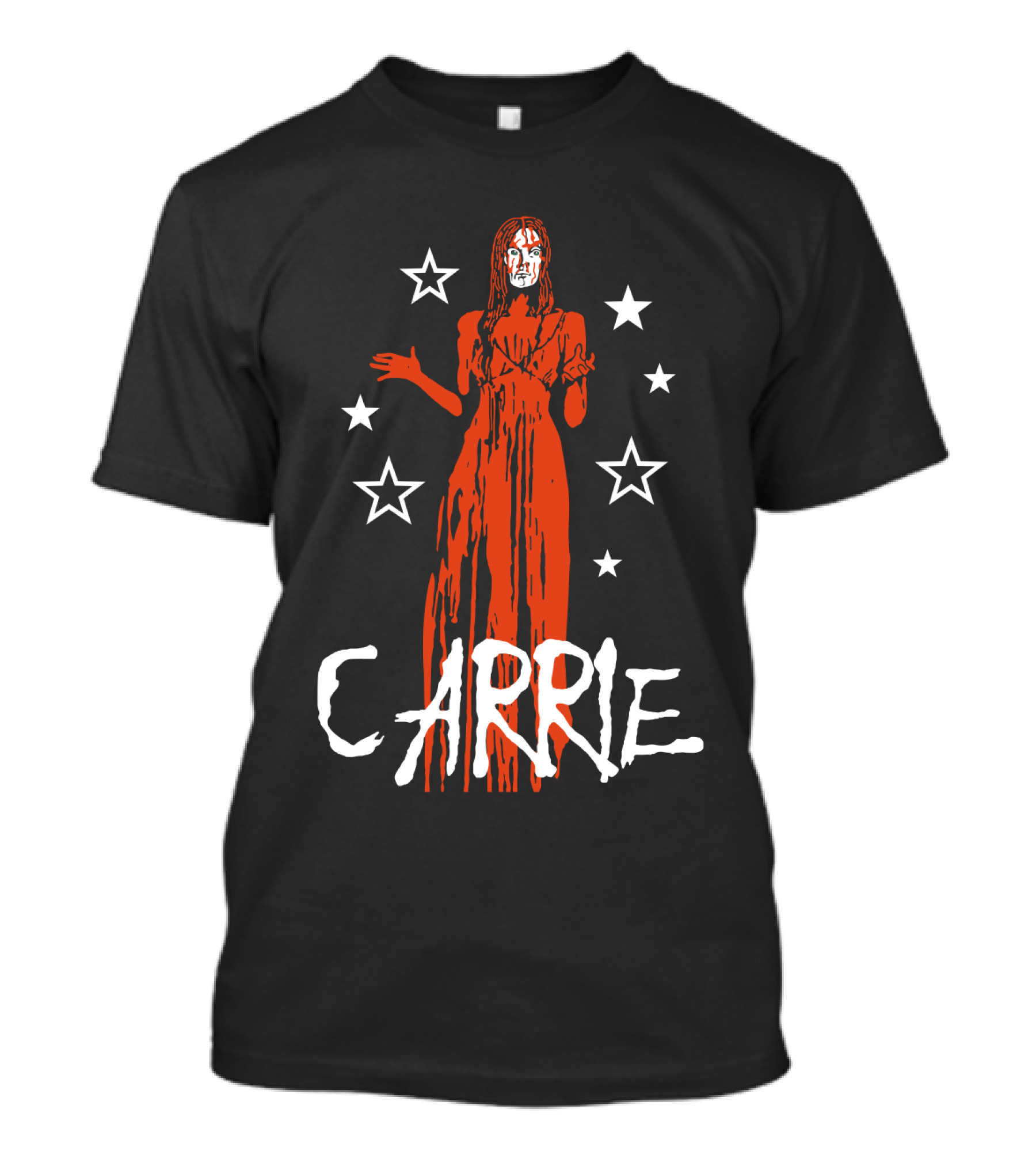 Carrie 1976 Blood-Soaked Prom With Stars T-Shirt