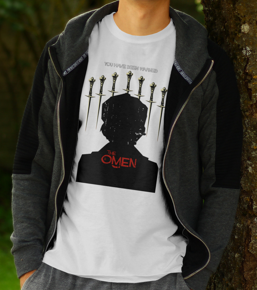You Have Been Warned The Omen 1976 Silhouette And Daggers T-Shirt