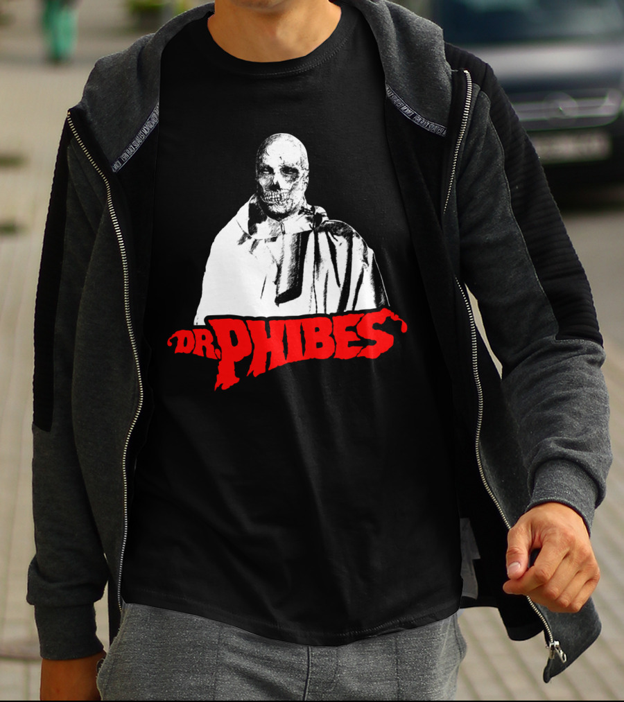 Dr. Phibes Skull Cloak T-Shirt