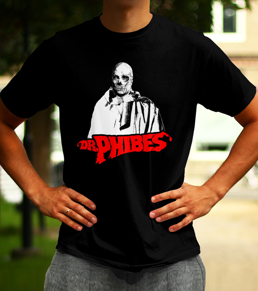 Dr. Phibes Skull Cloak T-Shirt