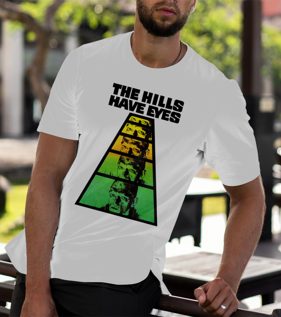 The Hills Have Eyes Retro 1977 Pyramid Faces T-Shirt