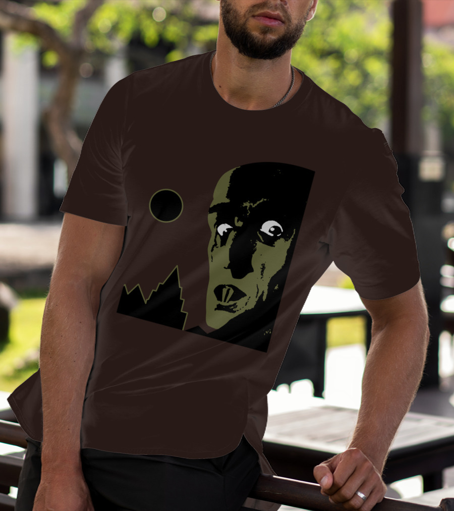Nosferatu The Vampyre 1979 Iconic Horror Vampire Portrait With Castle And Moon T-Shirt