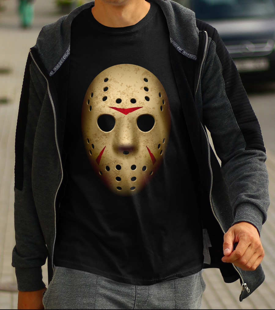 Jason Mask Friday The 13th Hockey Horror T-Shirt