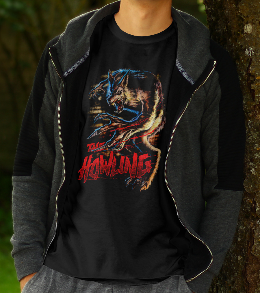The Howling Werewolf Creature Retro Horror T-Shirt