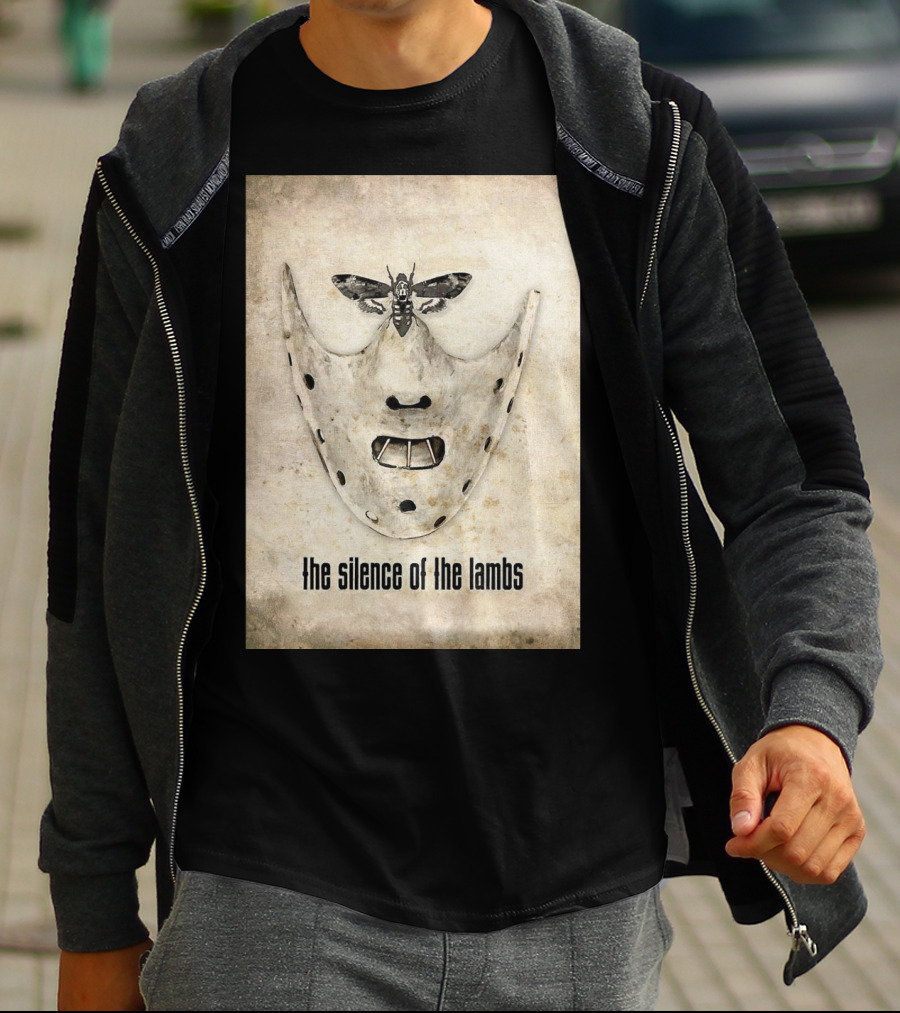 The Silence Of The Lambs Hannibal Lecter Mask With Death's-Head Hawkmoth T-Shirt