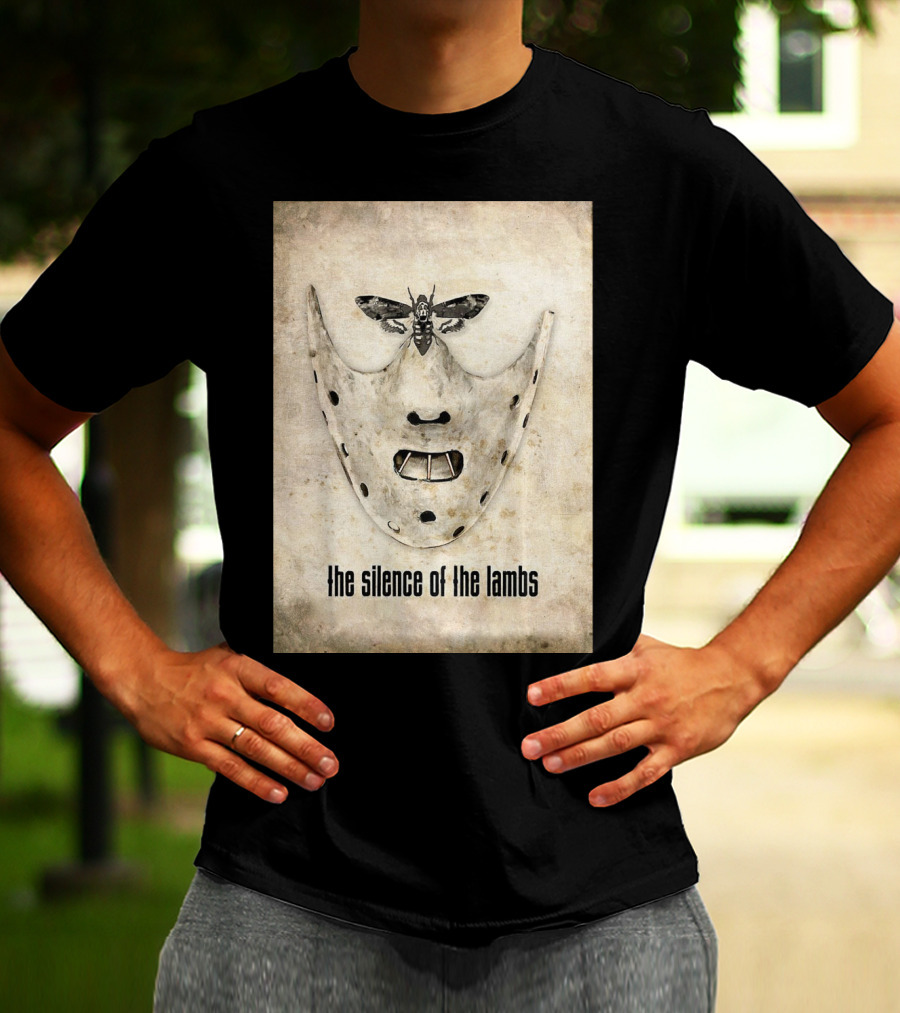 The Silence Of The Lambs Hannibal Lecter Mask With Death's-Head Hawkmoth T-Shirt
