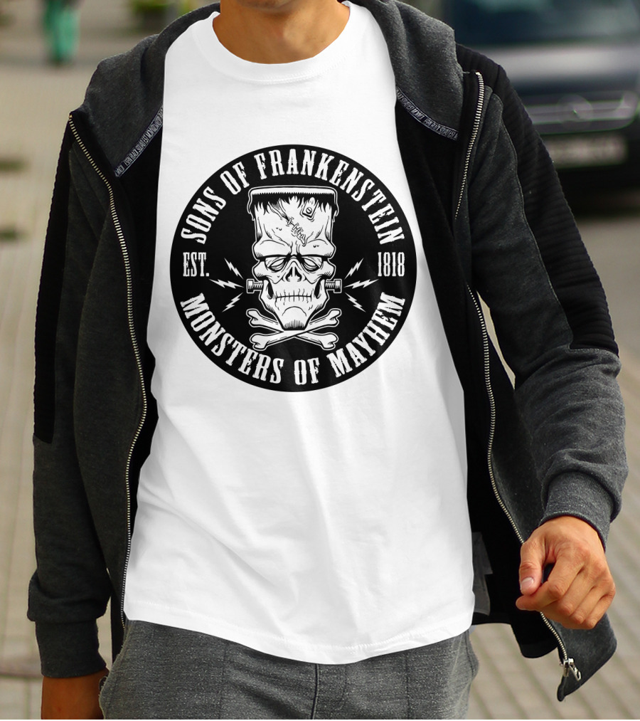 Sons Of Frankenstein Monsters Of Mayhem Est. 1818 T-Shirt