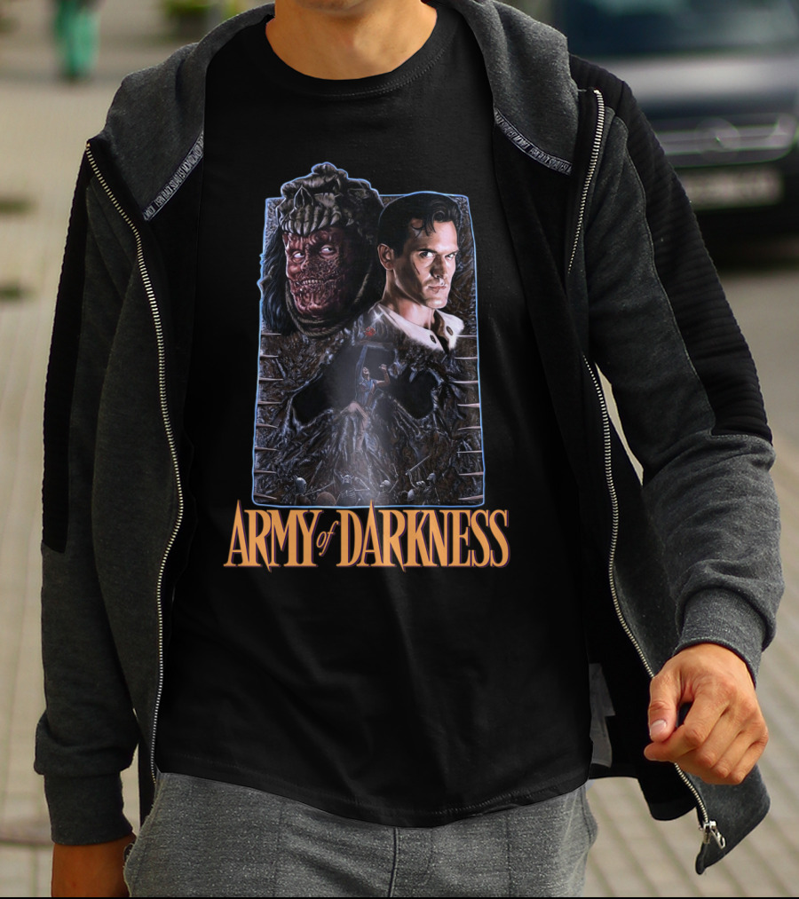 Army Of Darkness Heroic Battle Against Evil Forces T-Shirt