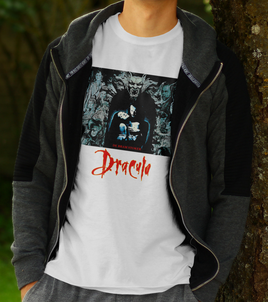 Dracula De Bram Stoker Vampire Collage 1992 T-Shirt