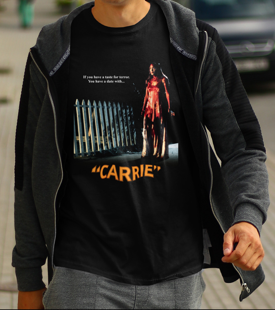 If You Have A Taste For Terror You Have A Date With Carrie 1976 T-Shirt