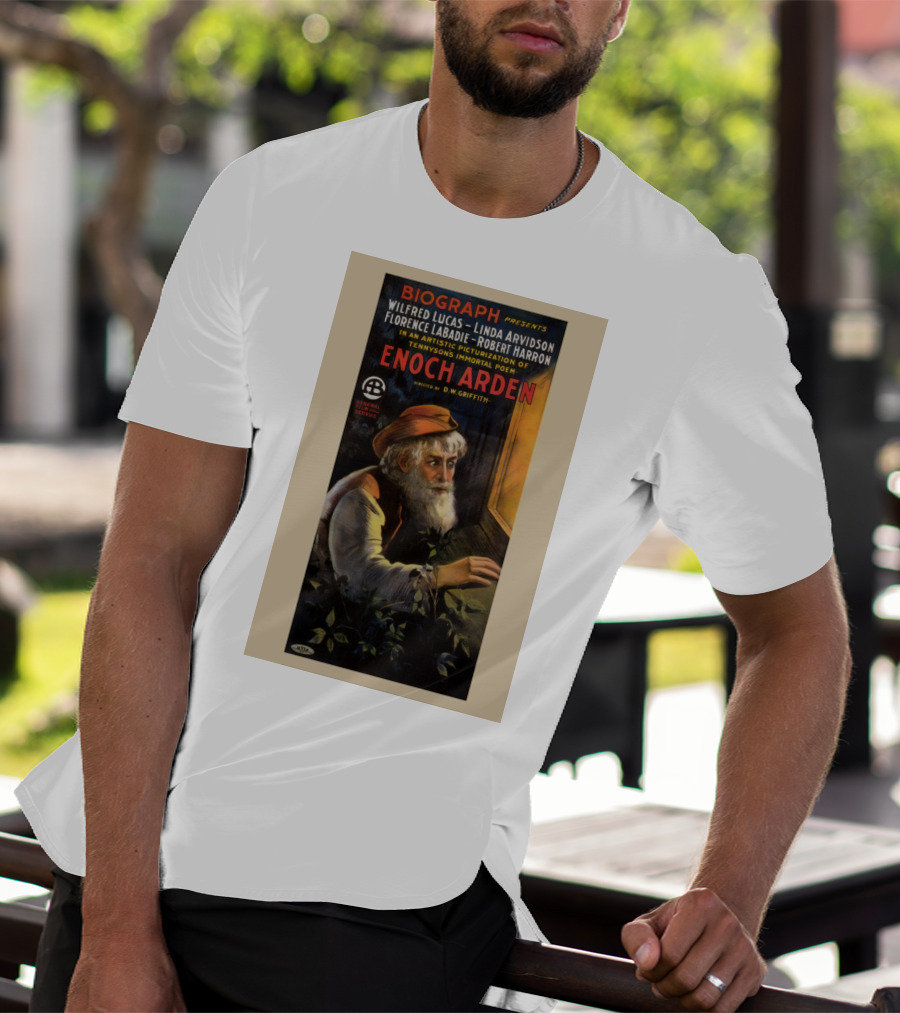 BIOGRAPH Presents Enoch Arden Wilfred Lucas Linda Arvidson Florence Labadie Robert Harron D.W. Griffith Tennyson's Immortal Poem T-Shirt