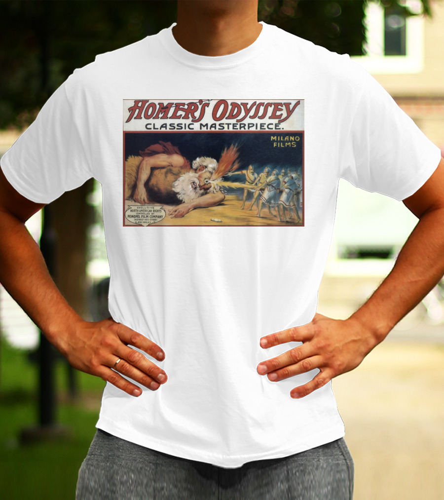 Homer's Odyssey Classic Masterpiece Milano Films Exclusive North American Rights Monopol Film Company T-Shirt