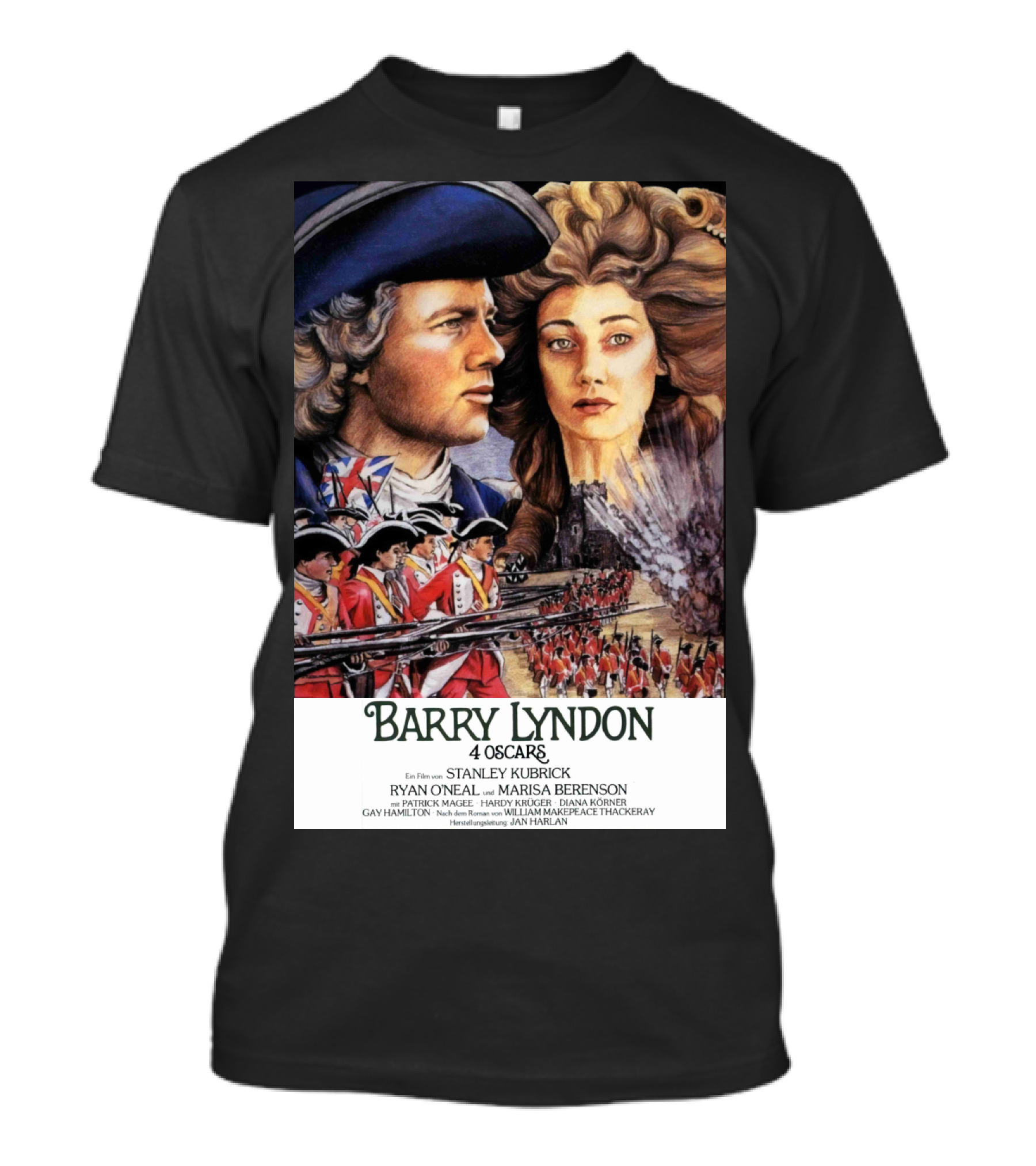 Barry Lyndon Stanley Kubrick 4 Oscars Ryan O'Neal Marisa Berenson T-Shirt