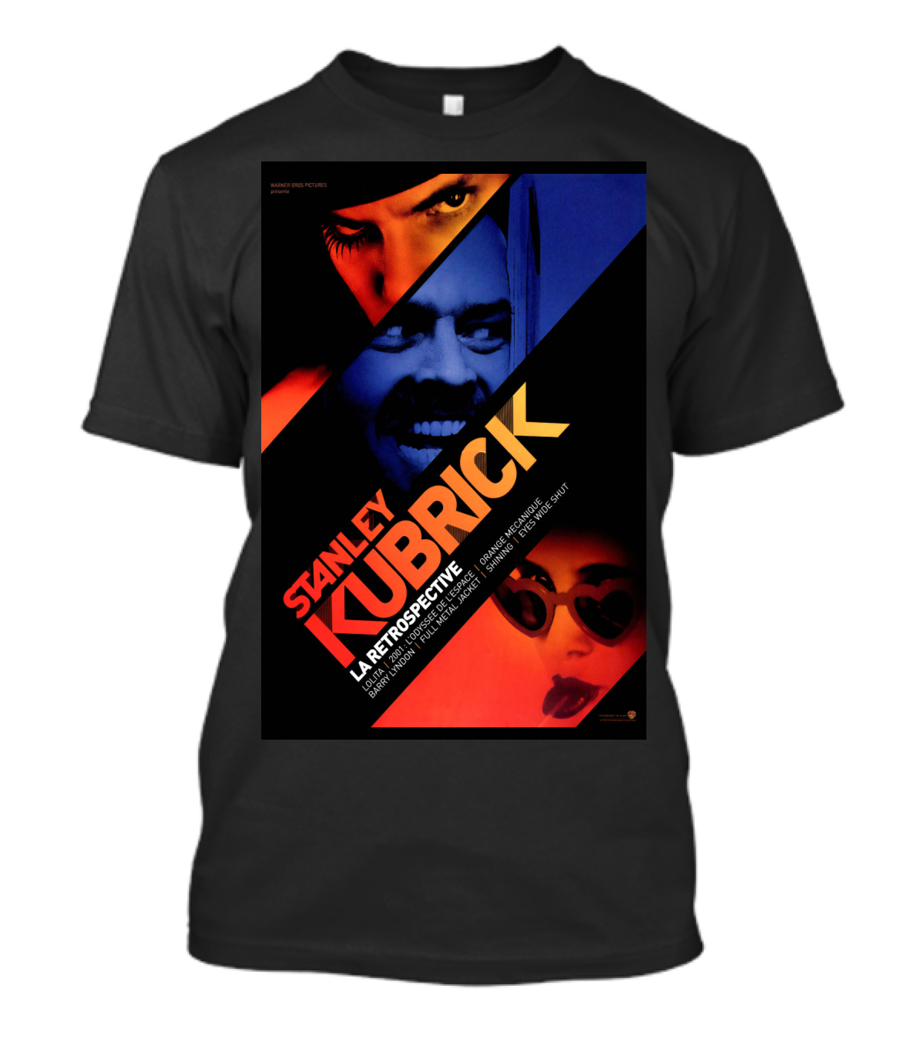STANLEY KUBRICK LA RETROSPECTIVE WARNER BROS ENTERTAINMENT 2001 L'ODYSSÉE DE L'ESPACE BARRY LYNDON SHINING FULL METAL JACKET LOLITA EYES WIDE SHUT T-Shirt