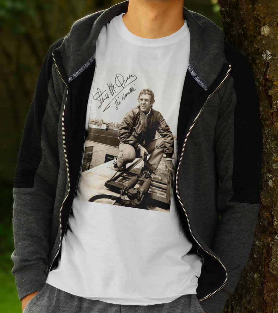 Steve McQueen The Hunter 1980 Signature Scene Photo T-Shirt