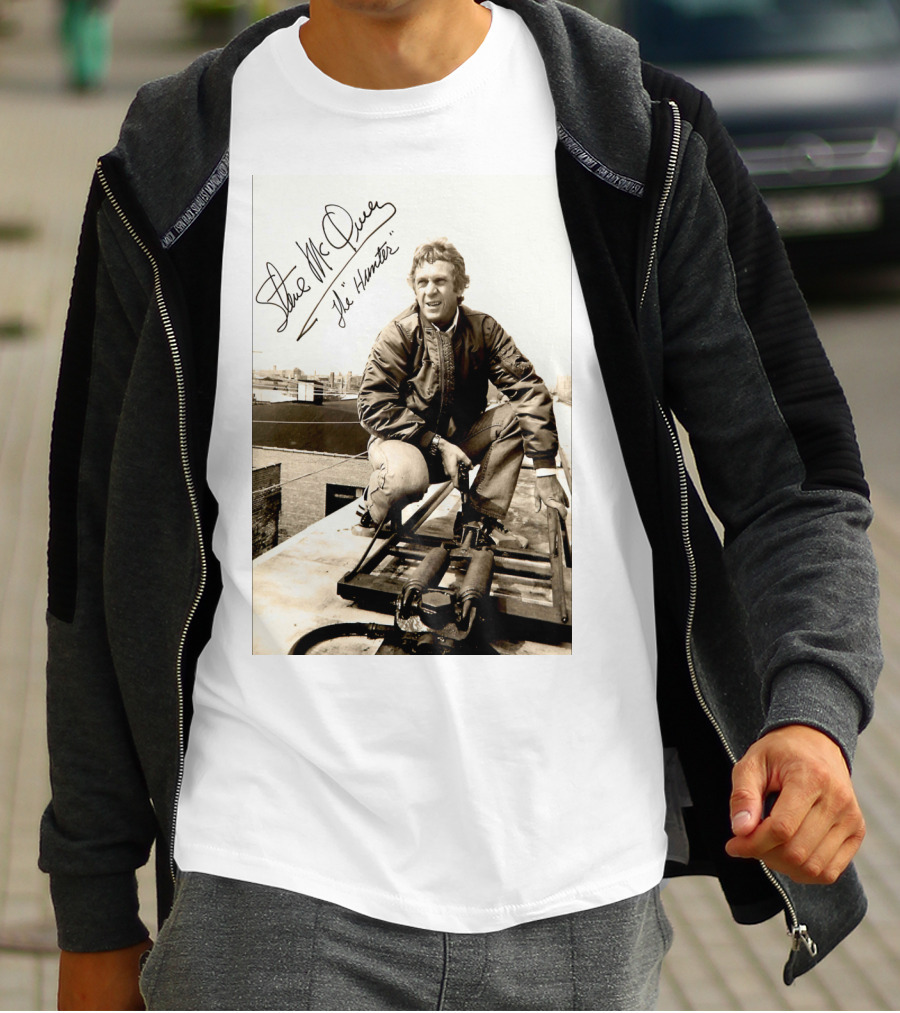 Steve McQueen The Hunter 1980 Signature Scene Photo T-Shirt