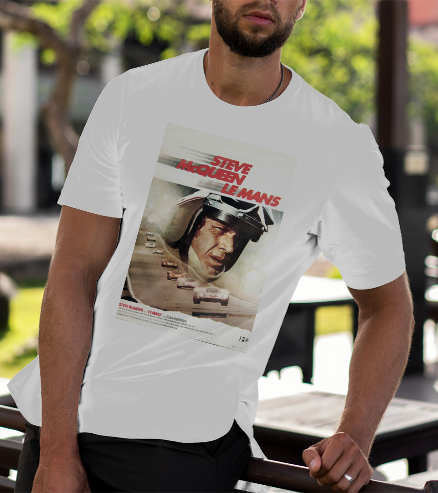 Steve McQueen Le Mans 1971 Racing Film T-Shirt