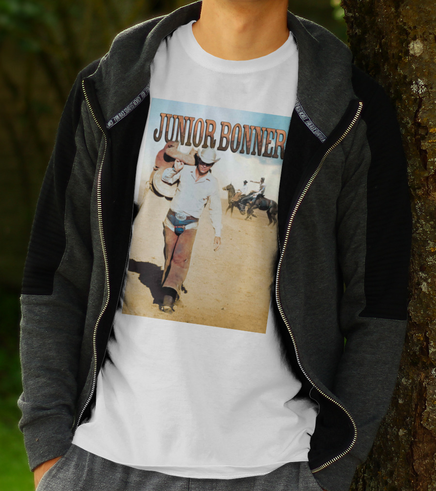 Junior Bonner 1972 Steve McQueen Rodeo Cowboy Scene T-Shirt