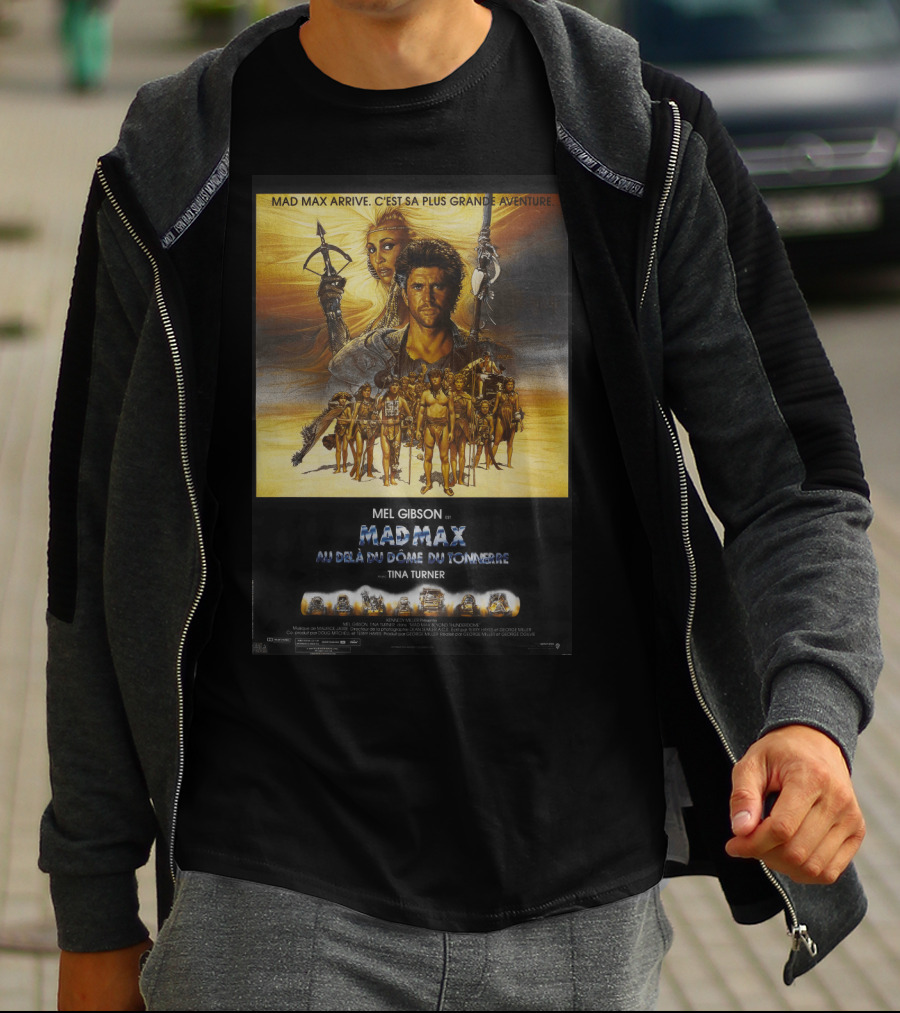 Mad Max Arrive Aventure Mad Max Beyond Thunderdome Mel Gibson Tina Turner T-Shirt