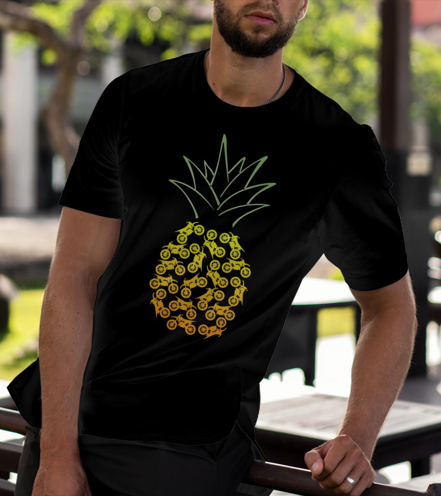 Motocross Pineapple Motorbike T-Shirt