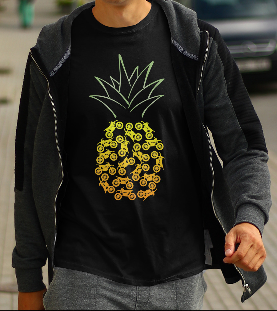 Motocross Pineapple Motorbike T-Shirt
