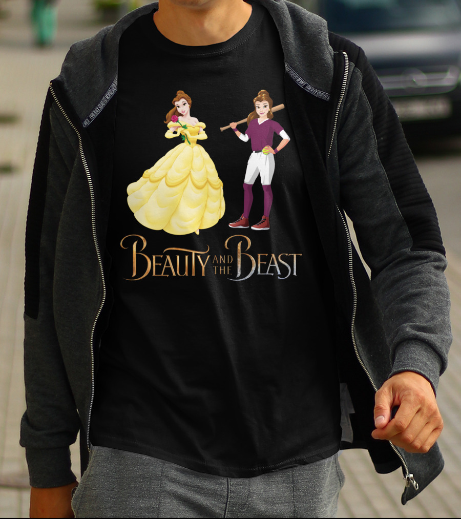 Beauty And The Beast Softball T-Shirt