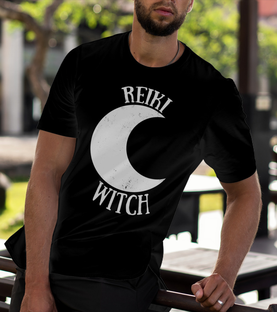 Reiki Witch Moon Crescent T-Shirt