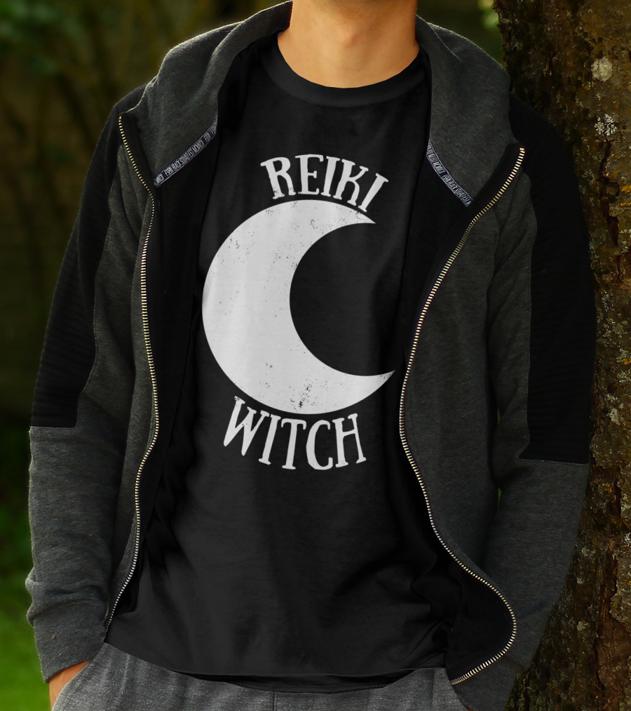 Reiki Witch Moon Crescent T-Shirt