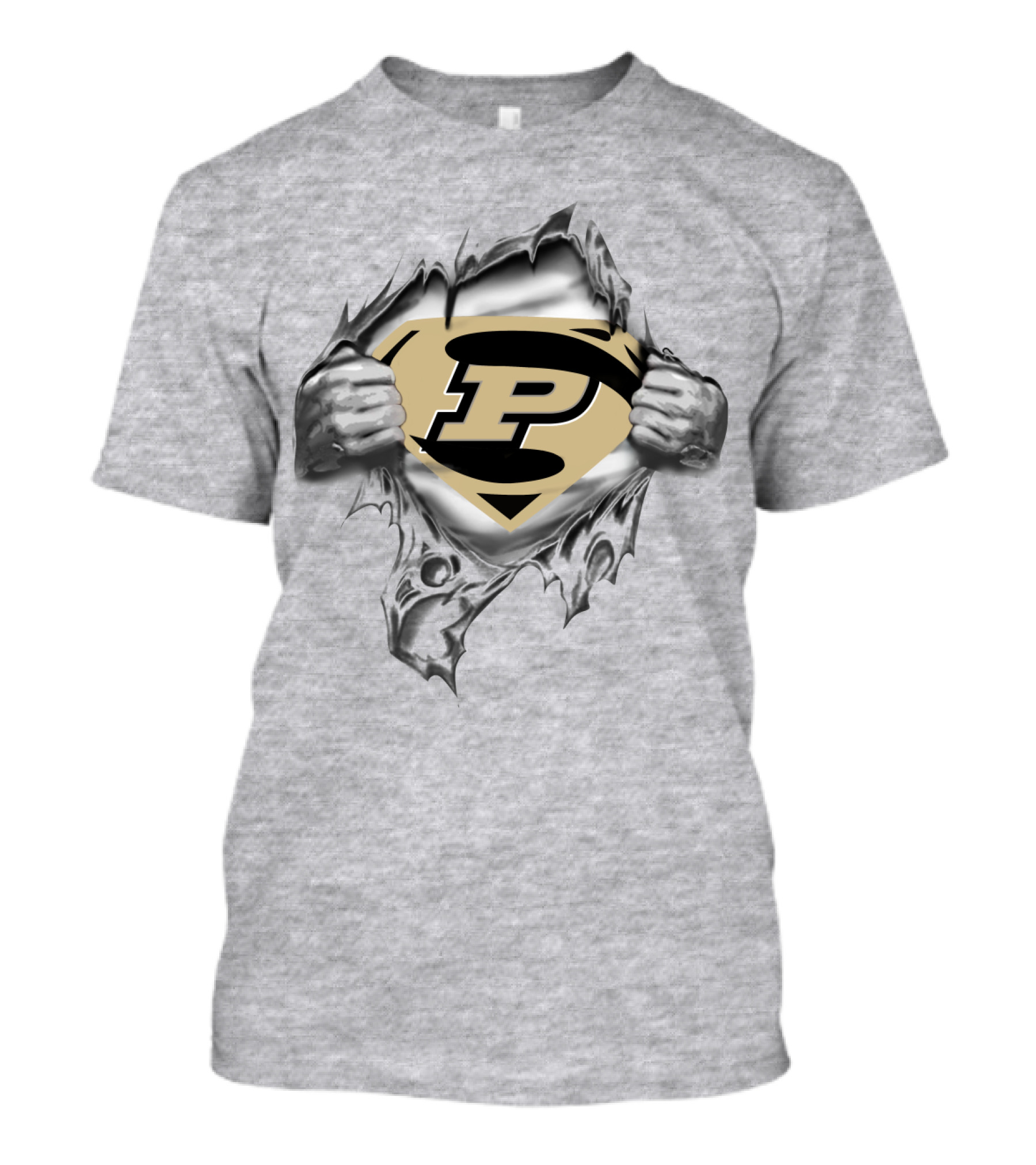Purdue University Super P Superman Shield T-Shirt