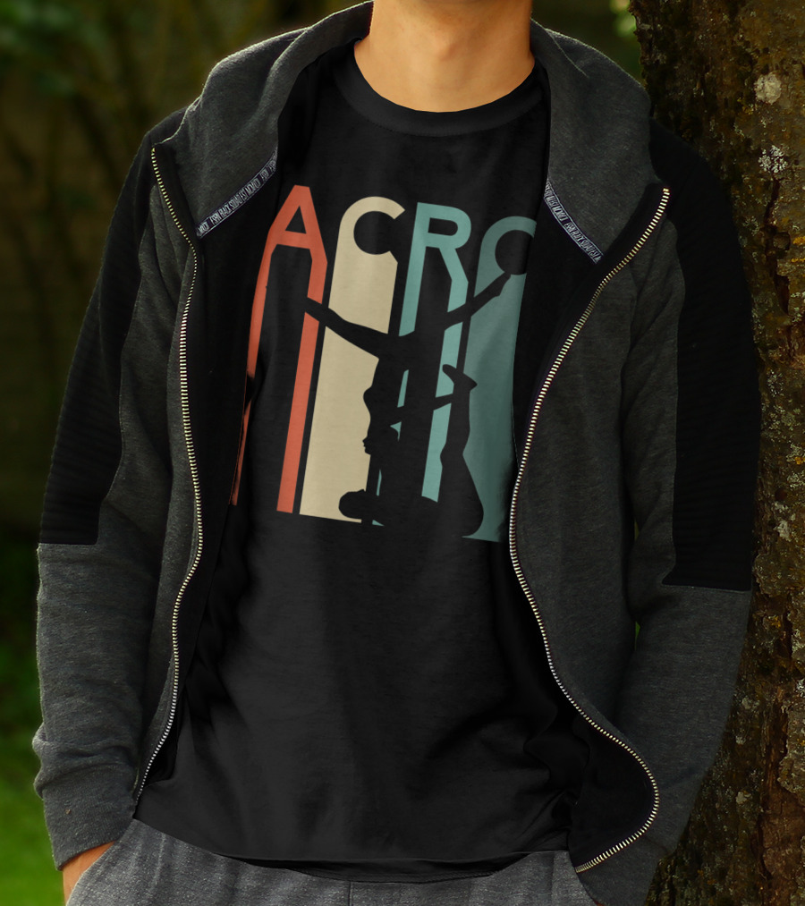 Acro Yoga Vintage Yoga Couple Hot Retro T-Shirt