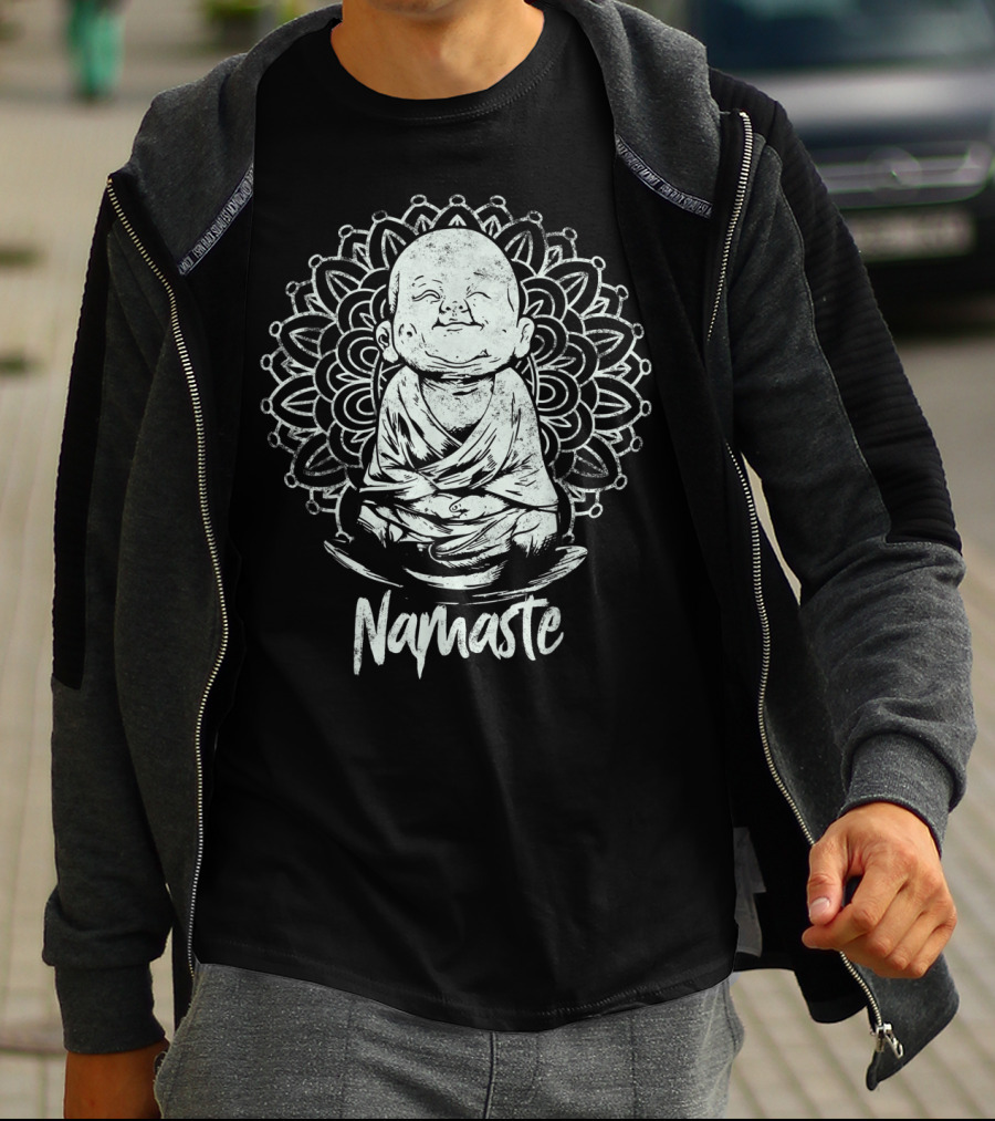 Buddha Meditation Namaste Mandala Yoga T-Shirt
