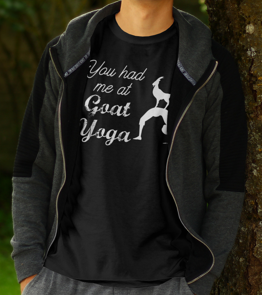 You Had Me At Cute Goat Yoga Women's Goat Yoga T-Shirt