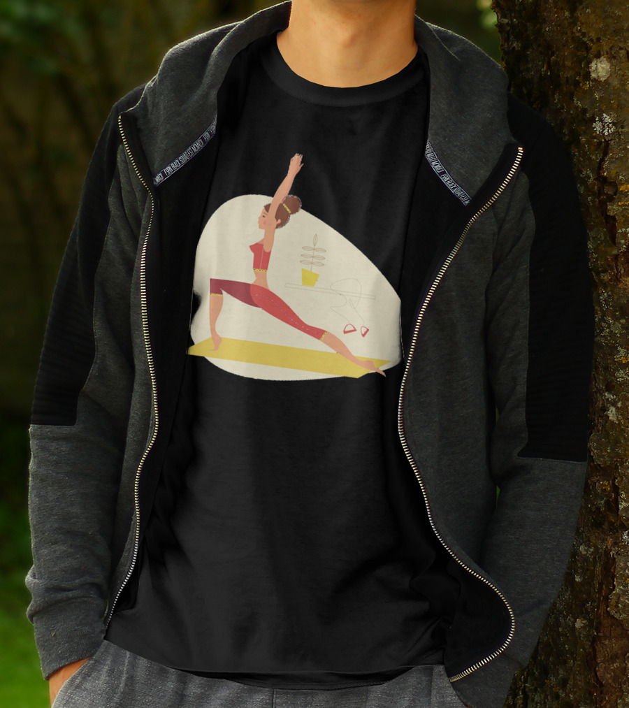 Fun Yoga Pose For Relaxing Workout Sessions T-Shirt