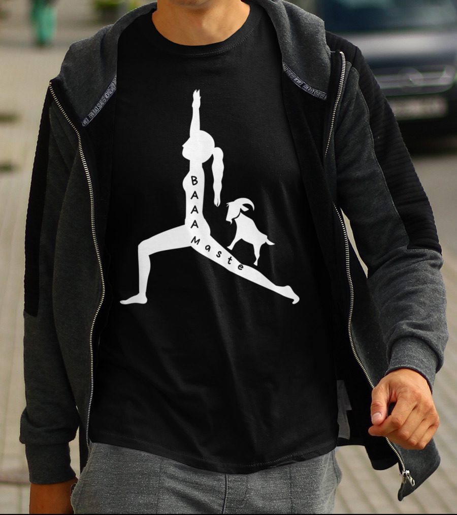 Baaamaste Funny Goat Yoga Lovers T-Shirt