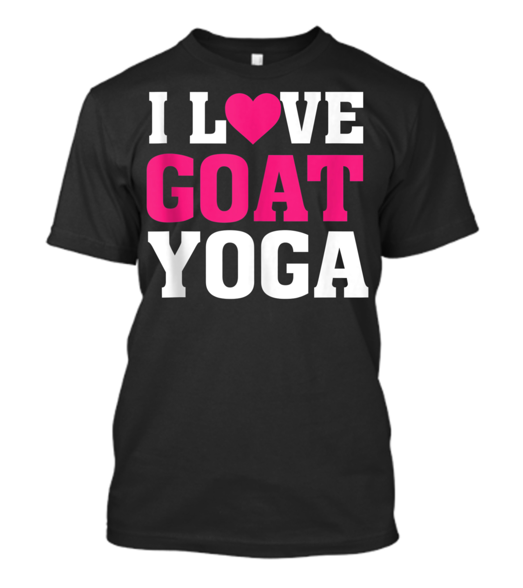 I Love Heart Goat Yoga T-Shirt