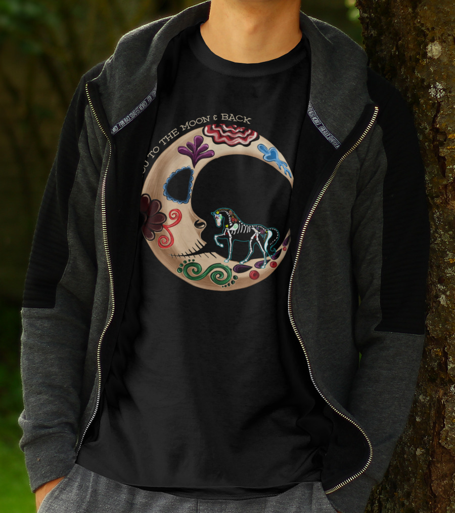 I LOVE YOU TO THE MOON And BACK Horse Moon T-Shirt