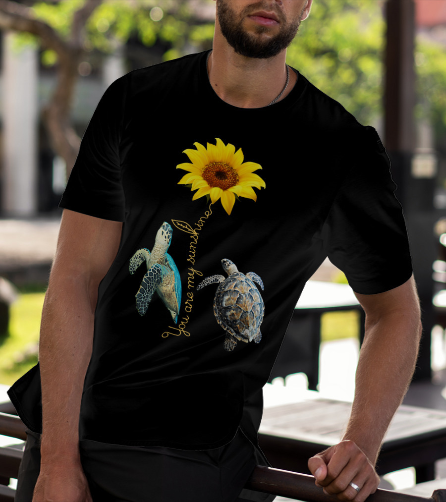 You Are My Sunshine Turtle Sunflower T-Shirt