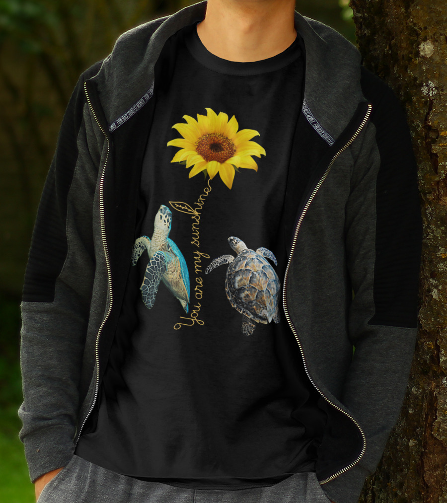You Are My Sunshine Turtle Sunflower T-Shirt