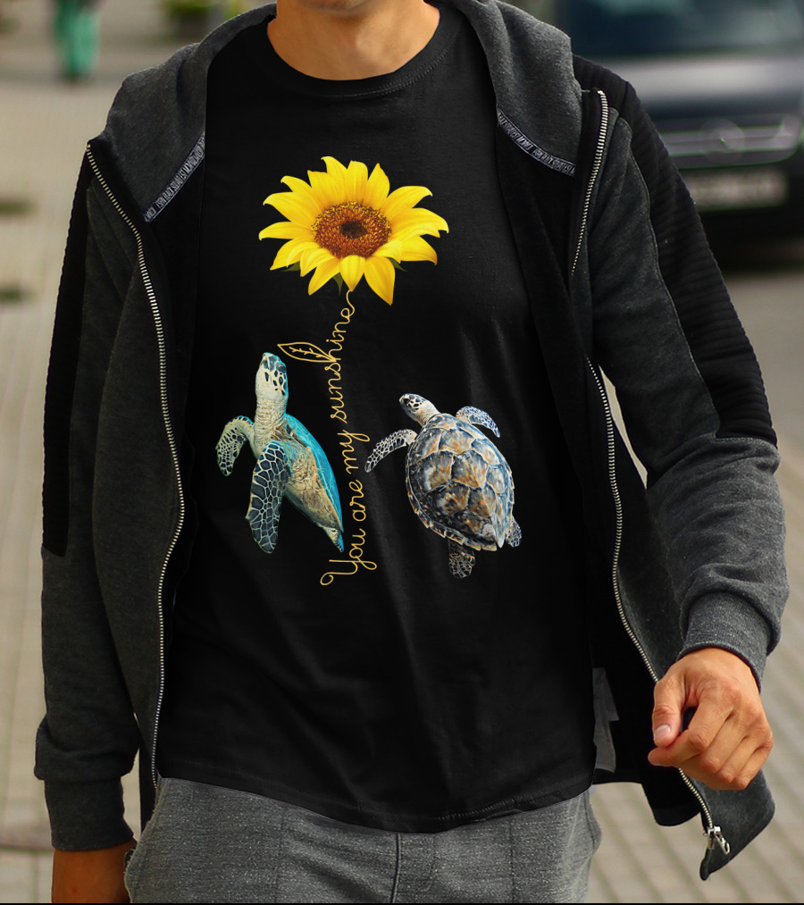You Are My Sunshine Turtle Sunflower T-Shirt