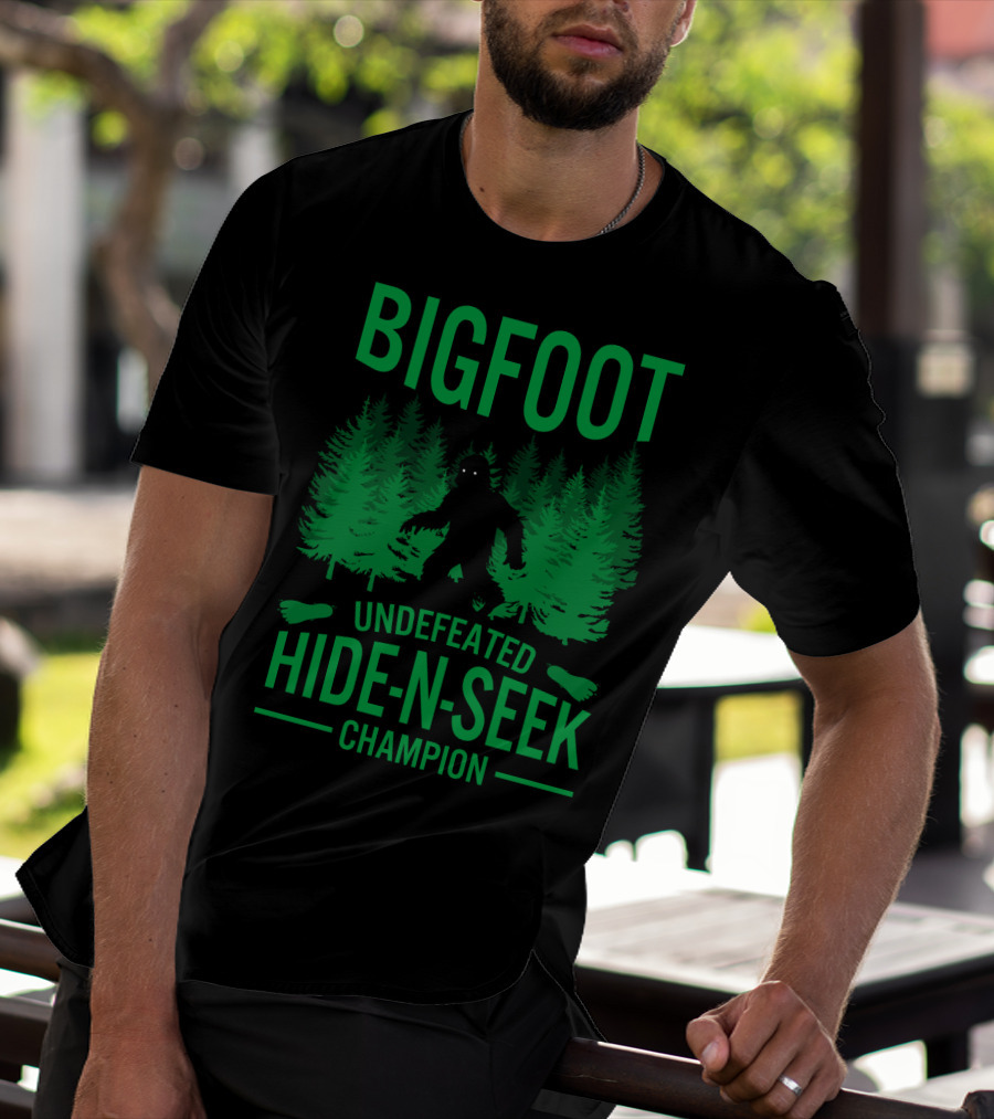 Bigfoot Undefeated Hide-N-Seek Champion T-Shirt