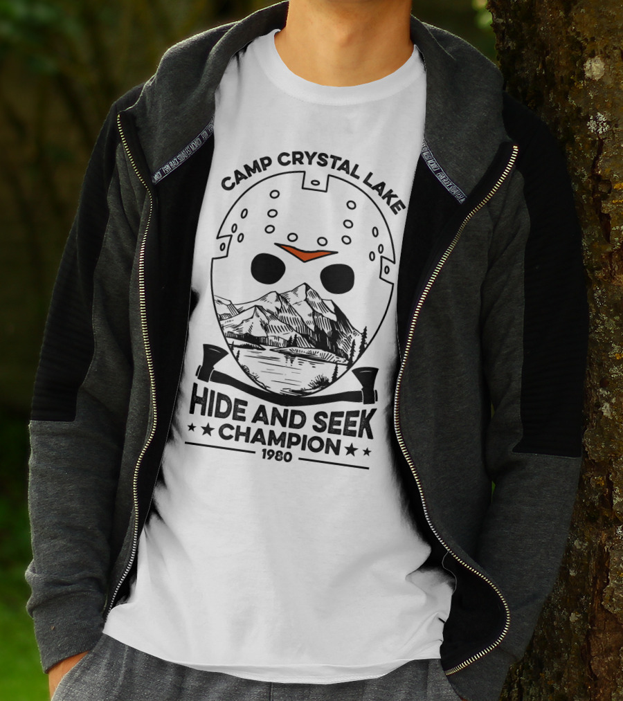 Camp Crystal Lake Hide And Seek Champion 1980 T-Shirt
