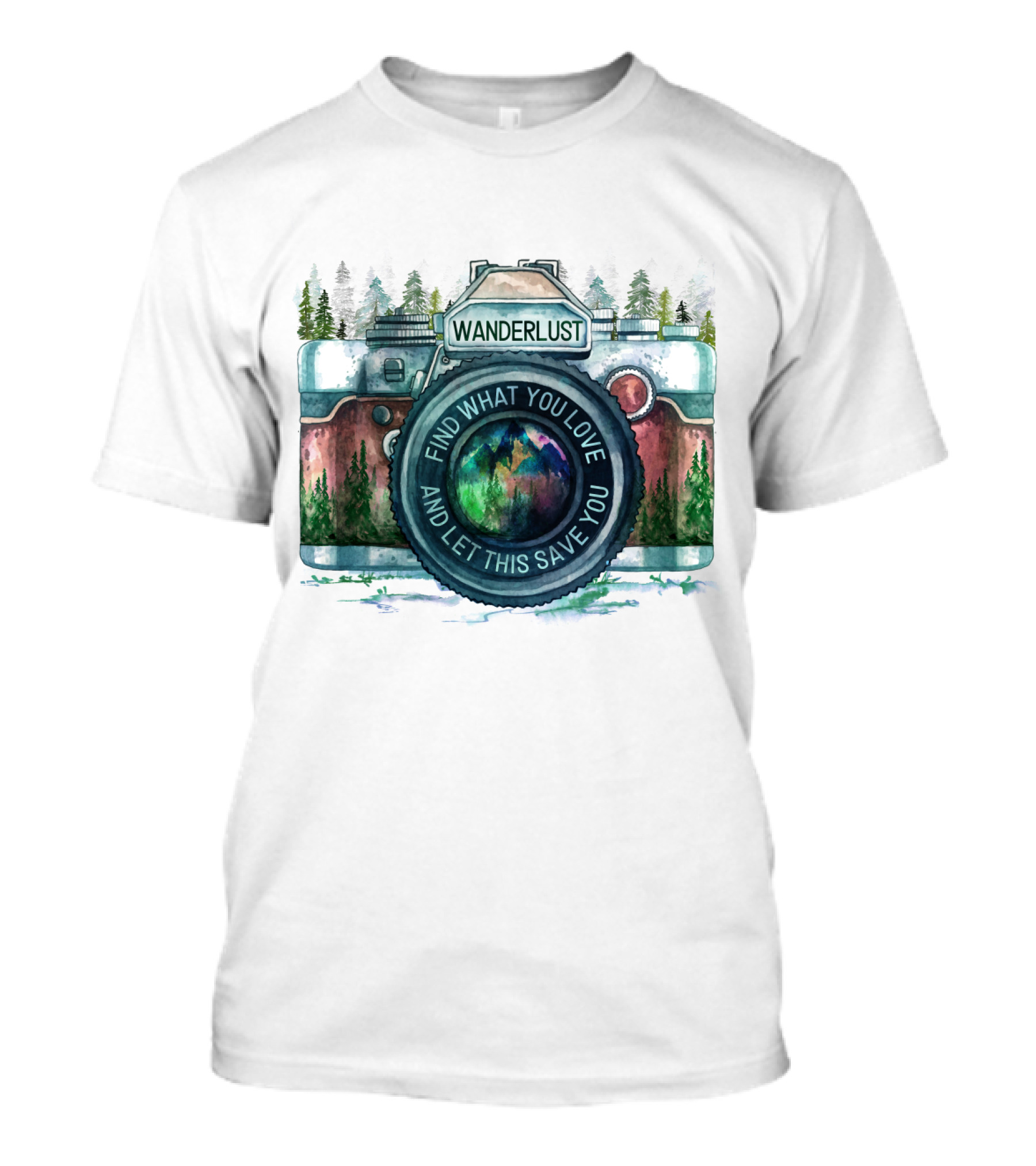 Wanderlust Camera Find What You Love And Let This Save You T-Shirt