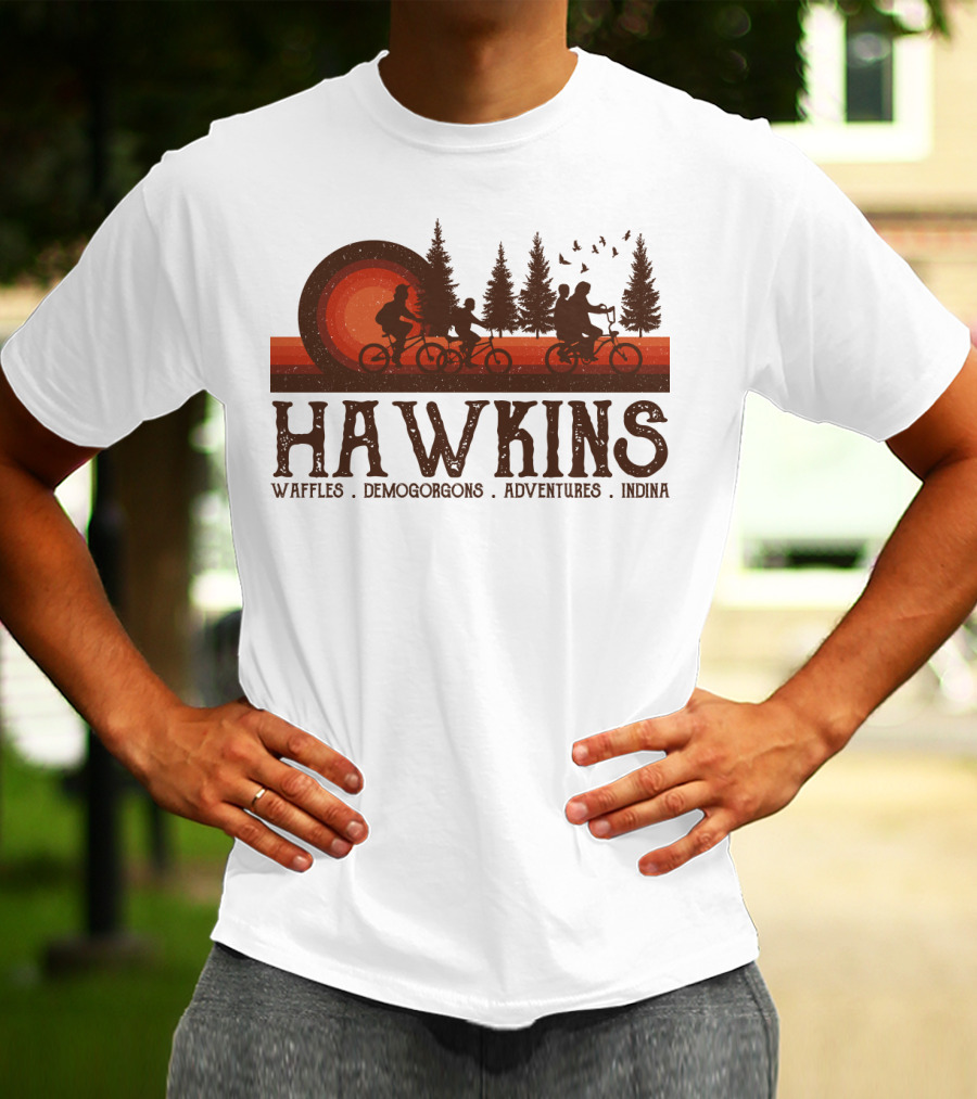 Hawkins Waffles Demogorgons Adventures Indina T-Shirt